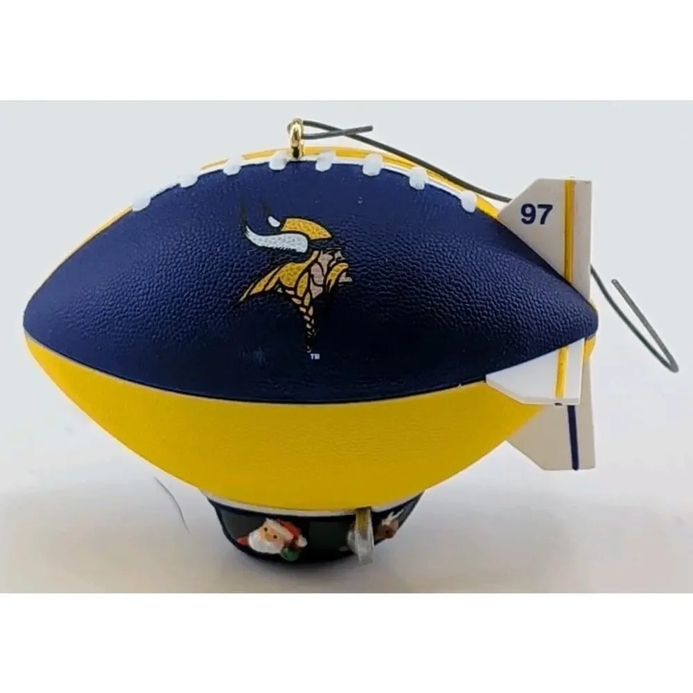 Lot of 3 Vintage Minnesota Vikings Hallmark Keepsake Ornaments 1997 1998 NFL